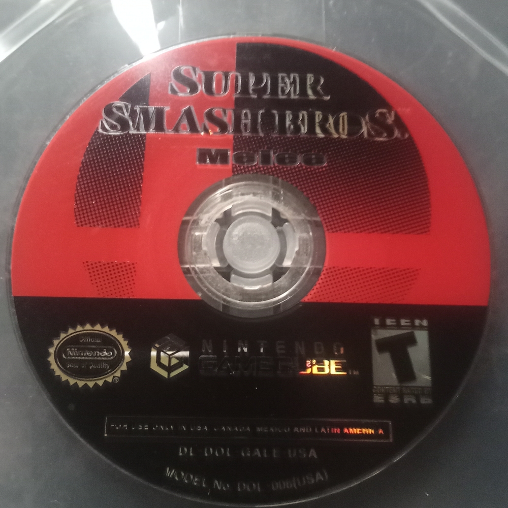 Nintendo GameCube Super Smash Bros. Melee - Disc Only. Tested